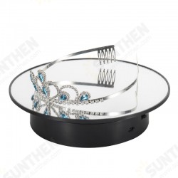 20cm 360 Degree Mirror Velvet Electric Round Rotating Turntable Automatically Display Stand Photography Studio Prop Live Broadcast Holder 20cm 360 Degree Mirror Velvet Electric Round Rotating Turntable Automatically Display Stand Photography Studio Prop Live Broadcast Holder