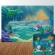 220x150cm 150x100cm Under Sea Mermaid Castle Blue Sea Photography Background Cartoon Backdrop Kids Baby Party Decor Props