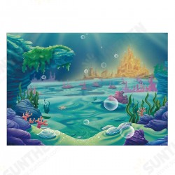 220x150cm 150x100cm Under Sea Mermaid Castle Blue Sea Photography Background Cartoon Backdrop Kids Baby Party Decor Props 220x150cm 150x100cm Under Sea Mermaid Castle Blue Sea Photography Background Cartoon Backdrop Kids Baby Party Decor Props
