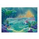 220x150cm 150x100cm Under Sea Mermaid Castle Blue Sea Photography Background Cartoon Backdrop Kids Baby Party Decor Props
