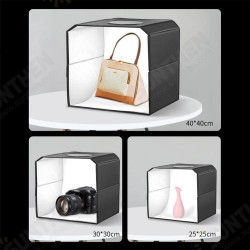 25/30/40cm Folding Mini Photo Studio Lightbox 3 Model LED Light Photography Softbox 25/30/40cm Folding Mini Photo Studio Lightbox 3 Model LED Light Photography Softbox