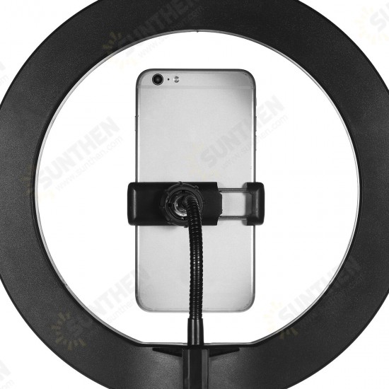 26cm 120 Lamp Beads LED Ring Light 3 Modes Dimmable Selfie Light with Phone Holder for Youtube Stream Video Makeup Live Selfie