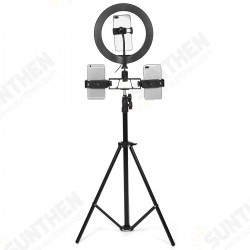 26cm LED Ring Light 3 Color 10 Brightness Dimmable Fill Light with Tripod Stand Dual Phone Clip for Youtube Live Stream Tiktok Broadcast 26cm LED Ring Light 3 Color 10 Brightness Dimmable Fill Light with Tripod Stand Dual Phone Clip for Youtube Live Stream Tiktok Broadcast