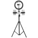 26cm LED Ring Light 3 Color 10 Brightness Dimmable Fill Light with Tripod Stand Dual Phone Clip for Youtube Live Stream Tiktok Broadcast 26cm LED Ring Light 3 Color 10 Brightness Dimmable Fill Light with Tripod Stand Dual Phone Clip for Youtube Live Stream Tiktok Broadcast