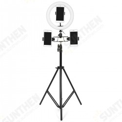 26cm LED Ring Light 3 Color 10 Brightness Dimmable Fill Light with Tripod Stand Dual Phone Clip for Youtube Live Stream Tiktok Broadcast 26cm LED Ring Light 3 Color 10 Brightness Dimmable Fill Light with Tripod Stand Dual Phone Clip for Youtube Live Stream Tiktok Broadcast