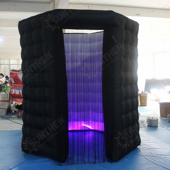 2.8x2.8x2.8M Single Door Octagon Inflatable LED Photo Shooting Tent