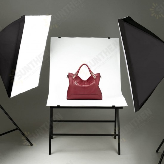 2Pcs 150W Photography Softbox 6000K LED Lighting Lamp Soft Box with Light Stand Bracket Studio Kit