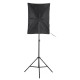 2Pcs 150W Photography Softbox 6000K LED Lighting Lamp Soft Box with Light Stand Bracket Studio Kit