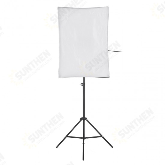 2Pcs 150W Photography Softbox 6000K LED Lighting Lamp Soft Box with Light Stand Bracket Studio Kit