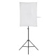 2Pcs 150W Photography Softbox 6000K LED Lighting Lamp Soft Box with Light Stand Bracket Studio Kit