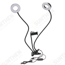 3 in 1 LED Ring Light Dimmable Lighting Kit Phone Selfie Tripod Stand for Mobile Phone Camera Live Broadcast 3 in 1 LED Ring Light Dimmable Lighting Kit Phone Selfie Tripod Stand for Mobile Phone Camera Live Broadcast
