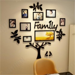 3D Family Tree Acrylic Photo Picture Collage Frame Set Wall Home Decor Xmas Gift 3D Family Tree Acrylic Photo Picture Collage Frame Set Wall Home Decor Xmas Gift