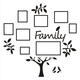 3D Family Tree Acrylic Photo Picture Collage Frame Set Wall Home Decor Xmas Gift