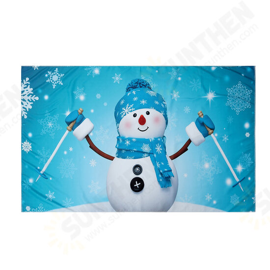 3D Snowman Wall Hanging Cloth Photography Background Cloth Hanging Painting Tapestry Wall Decoration Blanket Backdrops