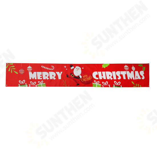 3M Merry Christmas Outdoor Banner Oxford Large Hanging Bunting Xmas Door Wall Decoration Photography Backdrop