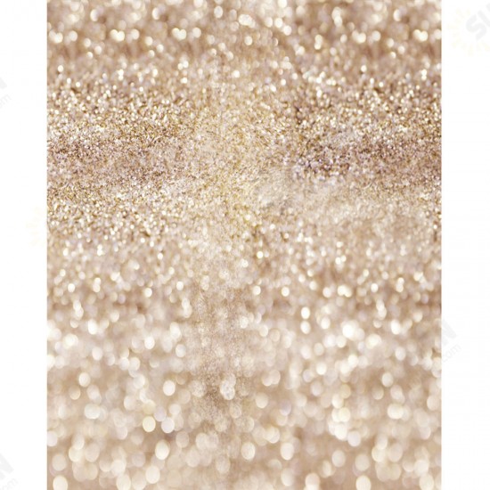 3x5FT 5x7FT Vinyl Beige Glitters Shining Photography Background Backdrop Studio Prop