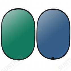3x5FT 2 in 1 Blue Green Backdrop Background Panel Popup Backdrop Reversible Collapsible Screen 3x5FT 2 in 1 Blue Green Backdrop Background Panel Popup Backdrop Reversible Collapsible Screen