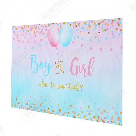 3x5FT 5x7FT 6x8FT Vinyl Boy or Girl Reveal Photography Backdrop Background Studio Prop