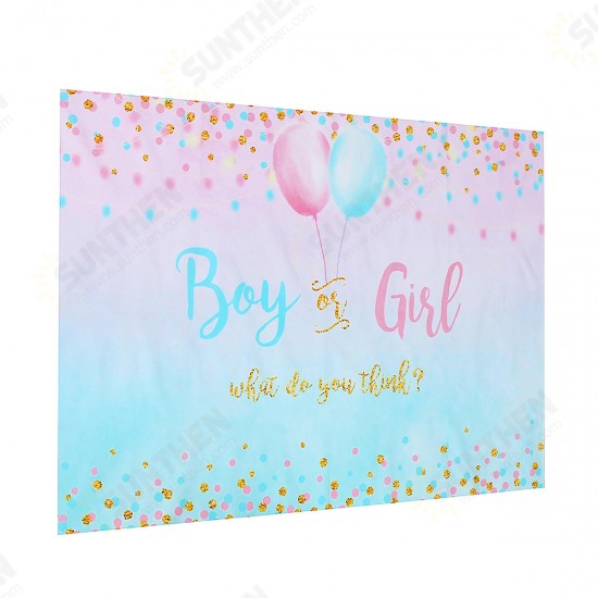 3x5FT 5x7FT 6x8FT Vinyl Boy or Girl Reveal Photography Backdrop Background Studio Prop