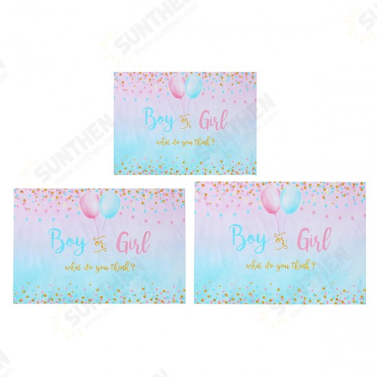 3x5FT 5x7FT 6x8FT Vinyl Boy or Girl Reveal Photography Backdrop Background Studio Prop