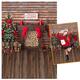 3x5FT 5x7FT 6x8FT Wooden Wall Floor Merry Christmas Tree Photography Backdrop Background Studio Prop