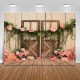 3x5FT 5x7FT Flower Wooden Door Vinyl Photography Backdrop Studio Photo Background Party Decor 3x5FT 5x7FT Flower Wooden Door Vinyl Photography Backdrop Studio Photo Background Party Decor