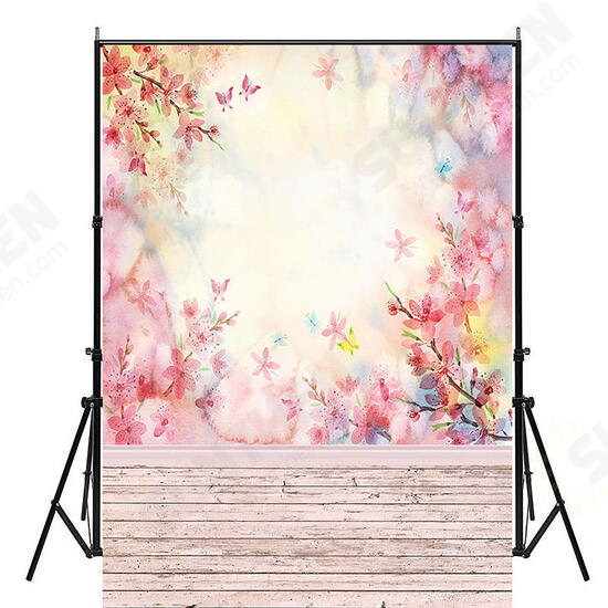 3x5FT 5x7FT Pink Theme Wood Floor Photography Backdrop Background Studio Prop 3x5FT 5x7FT Pink Theme Wood Floor Photography Backdrop Background Studio Prop