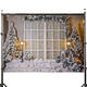 3x5FT 5x7FT Vinyl Christmas Tree Snow Window Light Photography Backdrop Background Studio Prop 3x5FT 5x7FT Vinyl Christmas Tree Snow Window Light Photography Backdrop Background Studio Prop