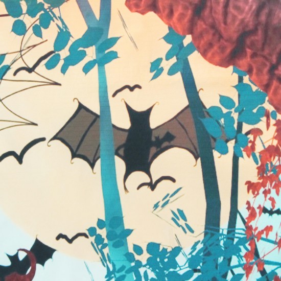 3x5FT 5x7FT Vinyl Halloween Pumpkin Bat Photography Backdrop Background Studio Prop