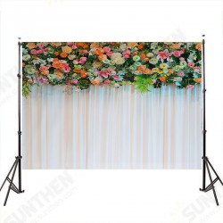 3x5FT 5x7FT Vinyl Pink Orange Rose Lily Flower Photography Backdrop Background Studio Prop 3x5FT 5x7FT Vinyl Pink Orange Rose Lily Flower Photography Backdrop Background Studio Prop