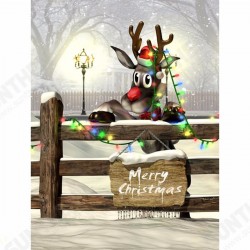 3x5FT Silk Christmas Deer Light Thin Photography Studio Backdrop Photo Background Party Props 3x5FT Silk Christmas Deer Light Thin Photography Studio Backdrop Photo Background Party Props