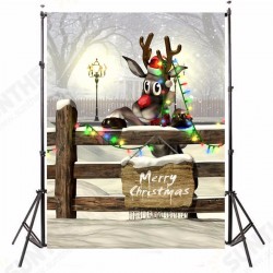 3x5FT Silk Christmas Deer Light Thin Photography Studio Backdrop Photo Background Party Props 3x5FT Silk Christmas Deer Light Thin Photography Studio Backdrop Photo Background Party Props