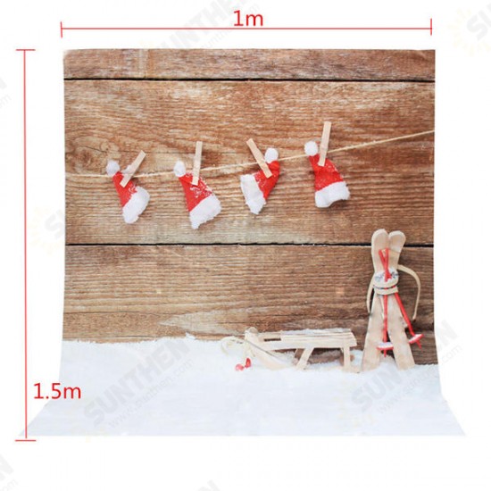 3x5ft 1.5X1m Vinyl Christmas Snow Theme Studio Photography Prop Background