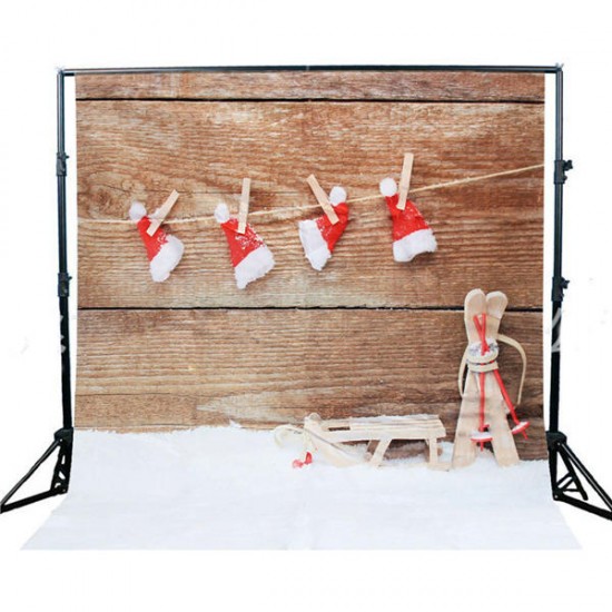 3x5ft 1.5X1m Vinyl Christmas Snow Theme Studio Photography Prop Background