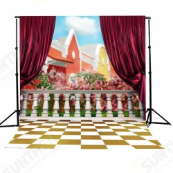 3x5ft Children House Fence Photography Background Backdrop Studio Prop 3x5ft Children House Fence Photography Background Backdrop Studio Prop