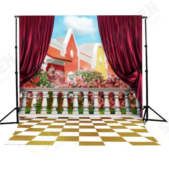 3x5ft Children House Fence Photography Background Backdrop Studio Prop 3x5ft Children House Fence Photography Background Backdrop Studio Prop