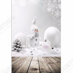 3x5ft Christmas Theme Christmas Snowman Wooden Photography Vinyl Background 3x5ft Christmas Theme Christmas Snowman Wooden Photography Vinyl Background