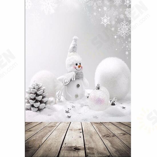 3x5ft Christmas Theme Christmas Snowman Wooden Photography Vinyl Background 3x5ft Christmas Theme Christmas Snowman Wooden Photography Vinyl Background