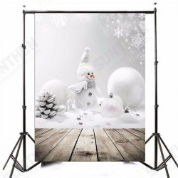 3x5ft Christmas Theme Christmas Snowman Wooden Photography Vinyl Background 3x5ft Christmas Theme Christmas Snowman Wooden Photography Vinyl Background