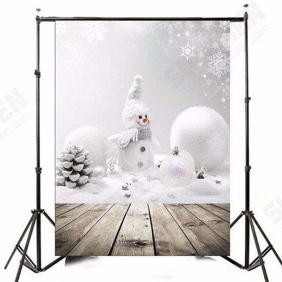 3x5ft Christmas Theme Christmas Snowman Wooden Photography Vinyl Background 3x5ft Christmas Theme Christmas Snowman Wooden Photography Vinyl Background
