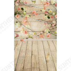 3x5ft Vinyl Wooden Floor Flower Backdrops Photography Studio Props Background 3x5ft Vinyl Wooden Floor Flower Backdrops Photography Studio Props Background
