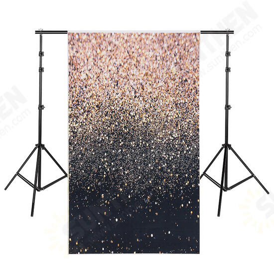 4x6ft/5x7ft/3x5ft Glitter Black Gold Dots Thin Vinyl Photography Backdrop Background Studio Photo 4x6ft/5x7ft/3x5ft Glitter Black Gold Dots Thin Vinyl Photography Backdrop Background Studio Photo