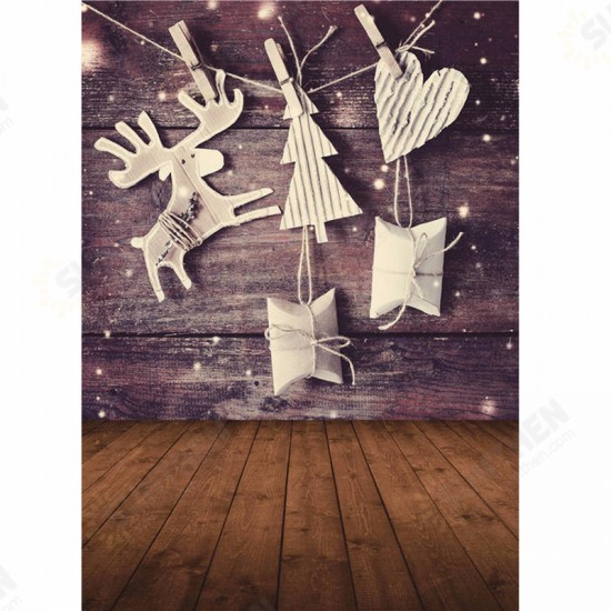 5 x 7 FT Christmas Theme Christmas Gift Elk Wood Board Photo Vinyl Background 5 x 7 FT Christmas Theme Christmas Gift Elk Wood Board Photo Vinyl Background