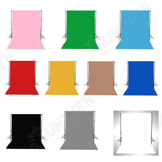 5x10FT Vinyl White Green Black Blue Yellow Pink Red Grey Brown Pure Color Photography Backdrop Background Studio Prop