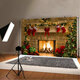 5x3FT 7x5FT 10x7FT Christmas Fireplace Red Socks Backdrop Photography Background Cloth Decoration Background Studio Prop 5x3FT 7x5FT 10x7FT Christmas Fireplace Red Socks Backdrop Photography Background Cloth Decoration Background Studio Prop