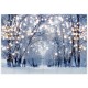 5x3FT 7x5FT 8x6FT Light Strip Winter Snow Forest Street Photography Backdrop Background Studio Prop 5x3FT 7x5FT 8x6FT Light Strip Winter Snow Forest Street Photography Backdrop Background Studio Prop