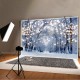 5x3FT 7x5FT 8x6FT Light Strip Winter Snow Forest Street Photography Backdrop Background Studio Prop 5x3FT 7x5FT 8x6FT Light Strip Winter Snow Forest Street Photography Backdrop Background Studio Prop