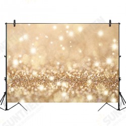 5x3FT 7x5FT 9x6FT Vinyl Gold Glitter Photography Backdrop Background Studio Prop 5x3FT 7x5FT 9x6FT Vinyl Gold Glitter Photography Backdrop Background Studio Prop