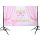 5x3FT Pink Curtain Unicorn Birthday Theme Photography Backdrop Studio Prop Background 5x3FT Pink Curtain Unicorn Birthday Theme Photography Backdrop Studio Prop Background