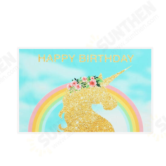 5x3ft 7x5ft Golden Unicorn Rainbow Photography Backdrop Studio Prop Background 5x3ft 7x5ft Golden Unicorn Rainbow Photography Backdrop Studio Prop Background